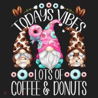 Funny Coffee And Donut Gnomes For And Donut Lover Gift Beanie thumb 2
