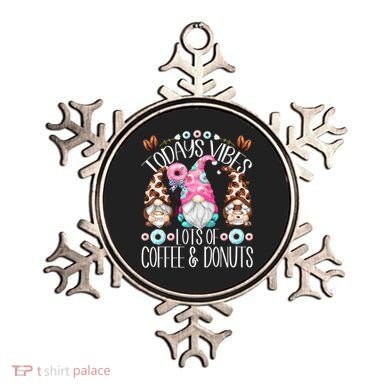 Funny Coffee And Donut Gnomes For And Donut Lover Gift Ornament