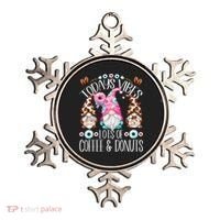 Funny Coffee And Donut Gnomes For And Donut Lover Gift Ornament thumb 0