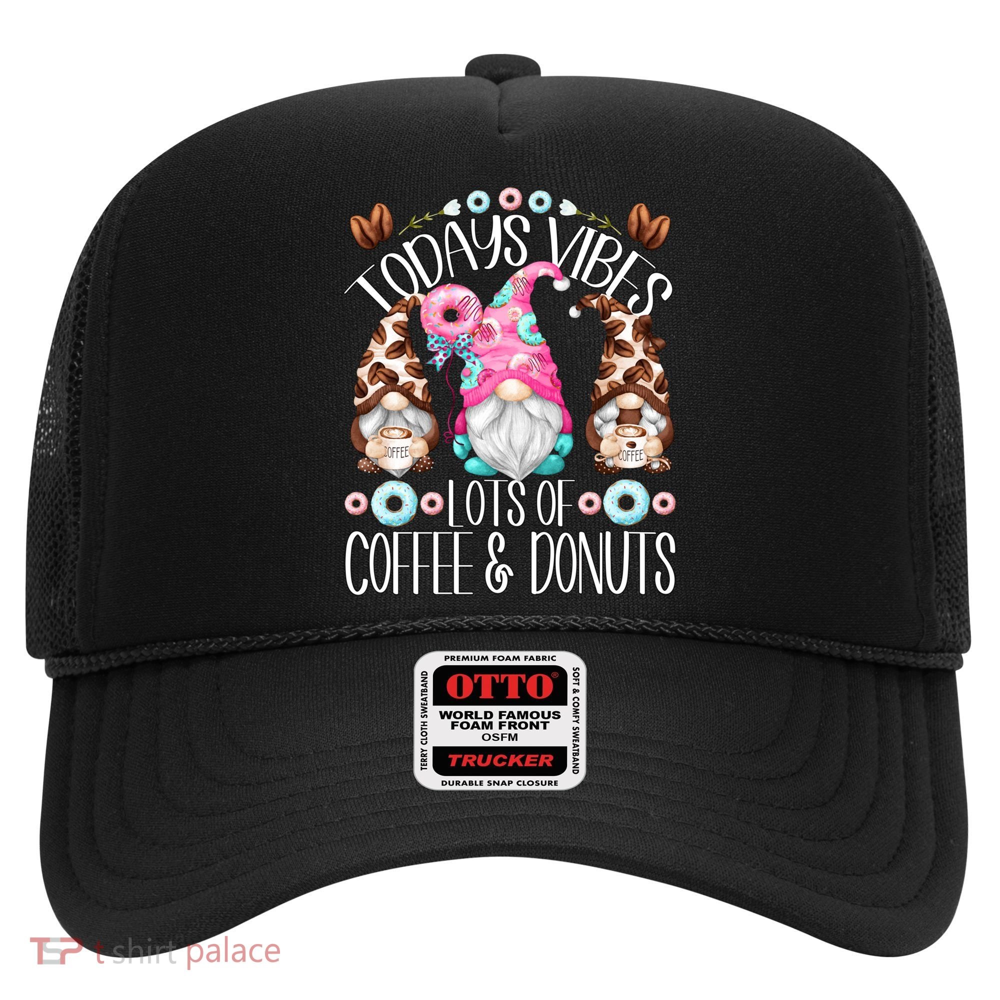 Funny Coffee And Donut Gnomes For And Donut Lover Gift Hat