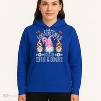 Funny Coffee And Donut Gnomes For And Donut Lover Gift Hoodie thumb 5