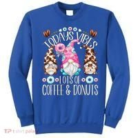 Funny Coffee And Donut Gnomes For And Donut Lover Gift Sweatshirt thumb 0