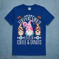 Funny Coffee And Donut Gnomes For And Donut Lover Gift T-Shirt thumb 5