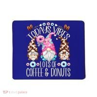 Funny Coffee And Donut Gnomes For And Donut Lover Gift Mousepad thumb 0