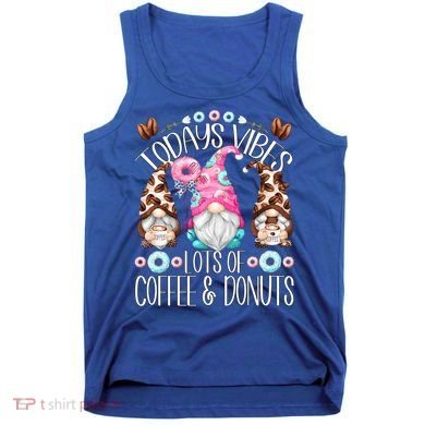 Funny Coffee And Donut Gnomes For And Donut Lover Gift Tank Top
