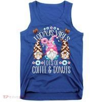 Funny Coffee And Donut Gnomes For And Donut Lover Gift Tank Top thumb 0