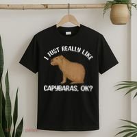 Funny Capybara Art For Men Women Kids Rodent Capybara Lover T-Shirt thumb 2