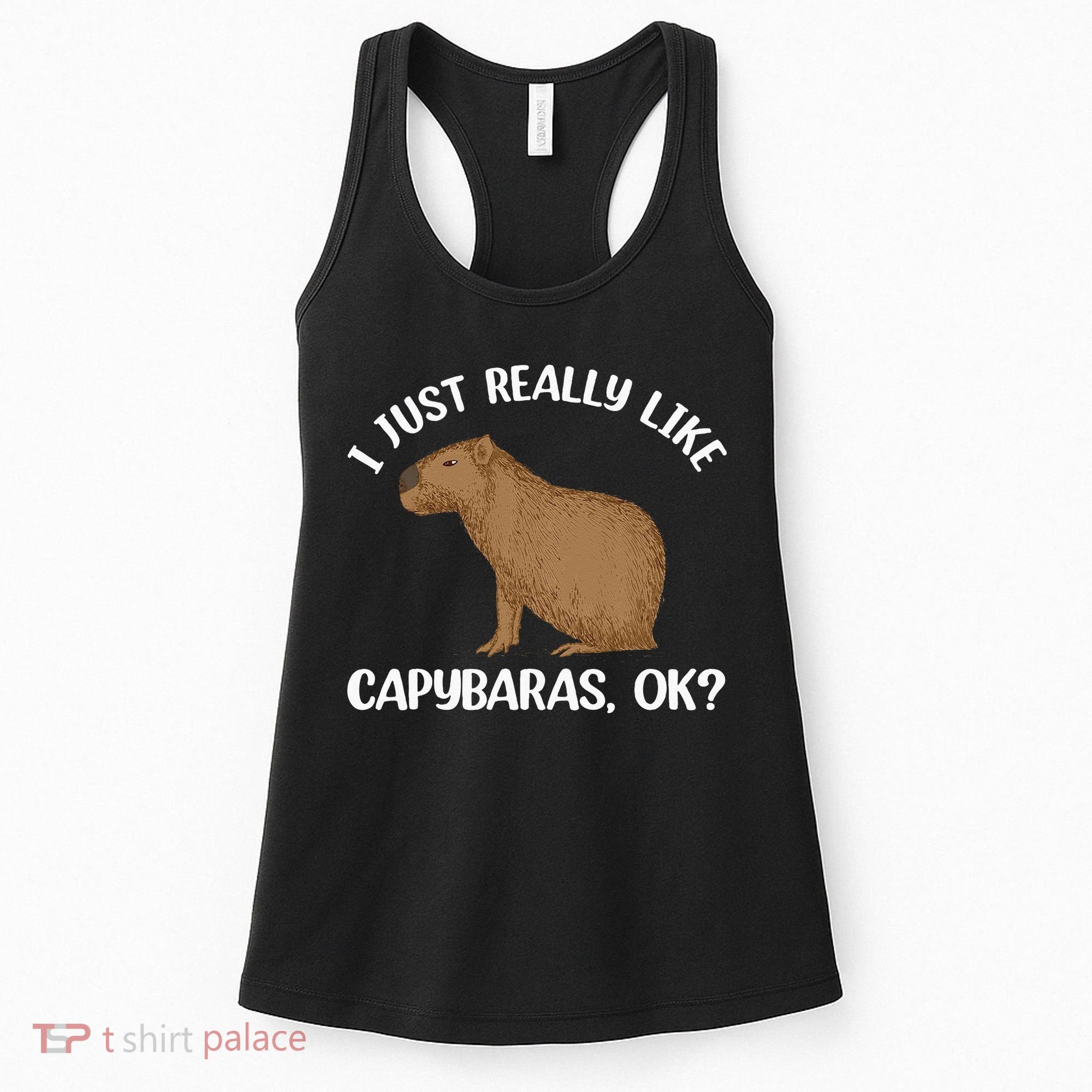 Funny Capybara Art For Men Women Kids Rodent Capybara Lover Women's Tank Top