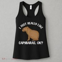 Funny Capybara Art For Men Women Kids Rodent Capybara Lover Women's Tank Top thumb 3