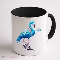 Flamingo Chucks And Pearls Kamala Harris 2024 Coffee Mug thumb 1
