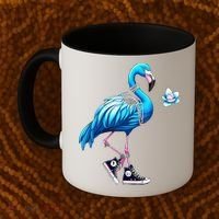 Flamingo Chucks And Pearls Kamala Harris 2024 Coffee Mug thumb 2