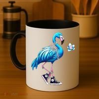 Flamingo Chucks And Pearls Kamala Harris 2024 Coffee Mug thumb 4