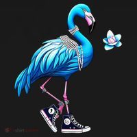 Flamingo Chucks And Pearls Kamala Harris 2024 Ornament thumb 1
