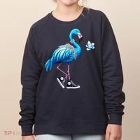 Flamingo Chucks And Pearls Kamala Harris 2024 Women's Sweatshirt thumb 0