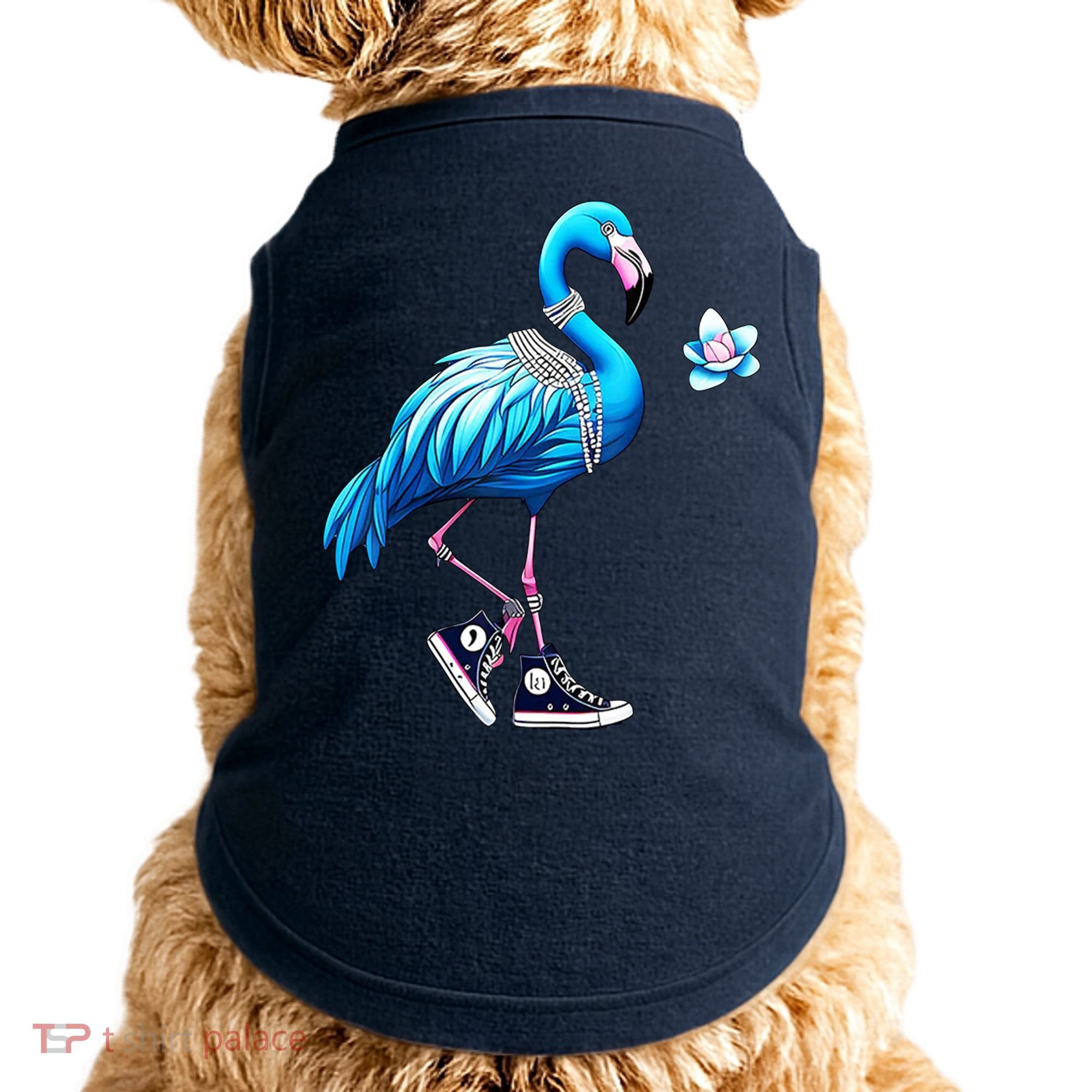 Flamingo Chucks And Pearls Kamala Harris 2024 Doggie Tank