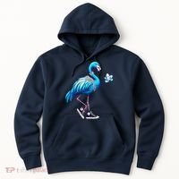Flamingo Chucks And Pearls Kamala Harris 2024 Hoodie thumb 0