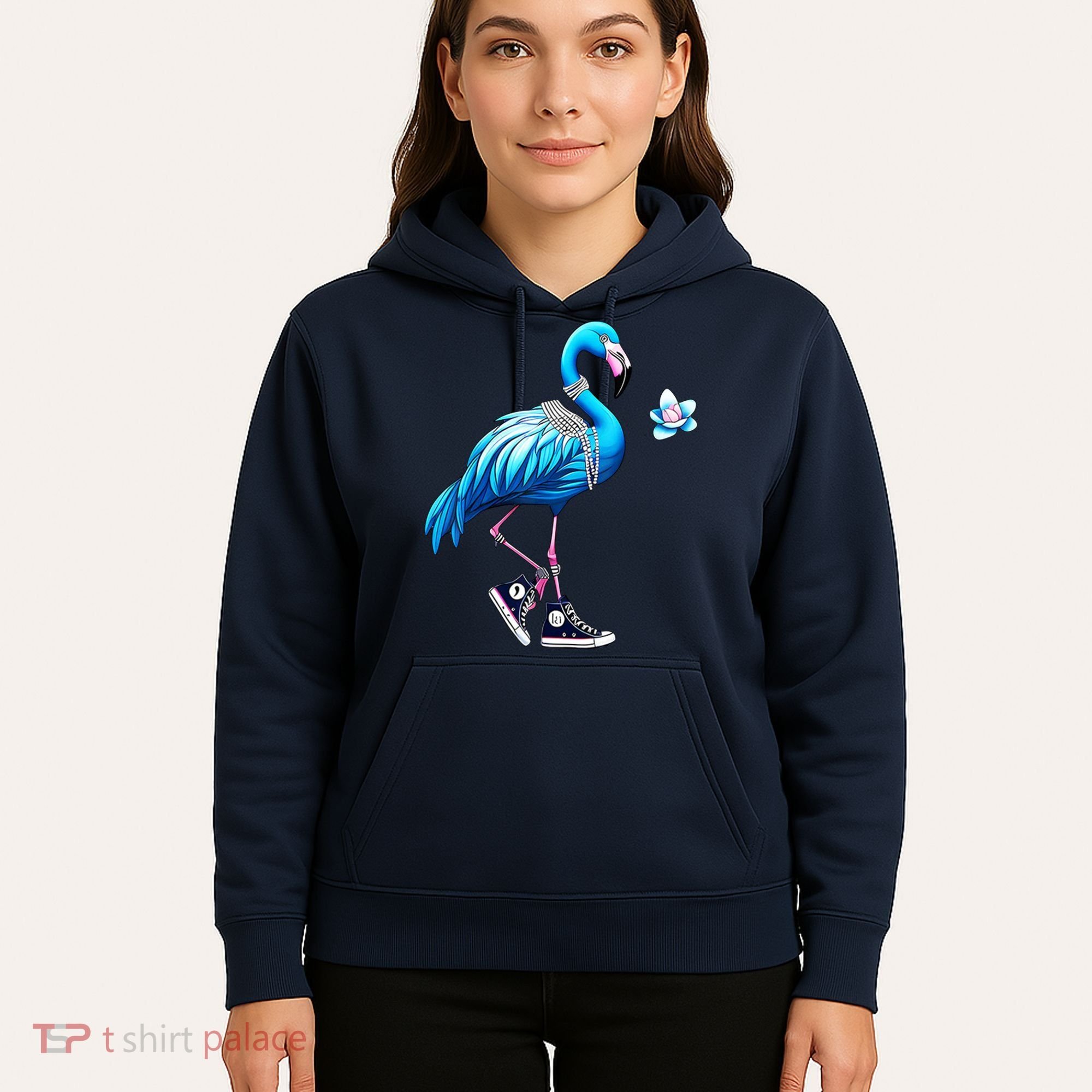 Flamingo Chucks And Pearls Kamala Harris 2024 Hoodie