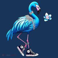 Flamingo Chucks And Pearls Kamala Harris 2024 Long Sleeve Shirt thumb 2