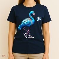Flamingo Chucks And Pearls Kamala Harris 2024 T-Shirt thumb 4