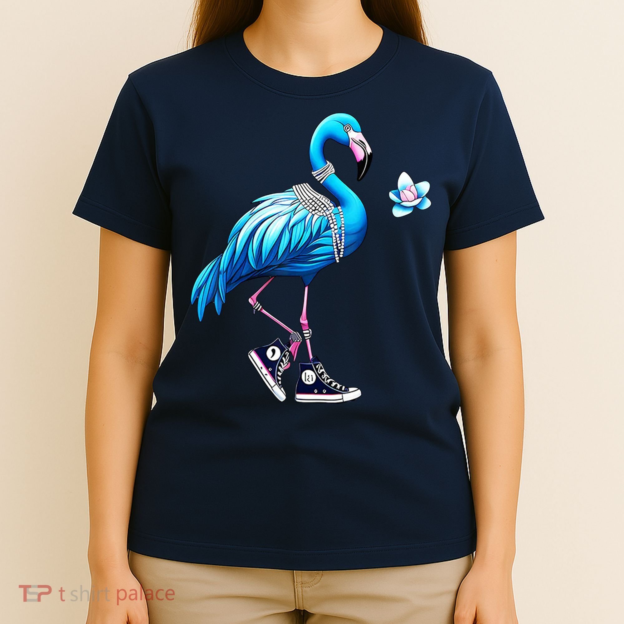 Flamingo Chucks And Pearls Kamala Harris 2024 T-Shirt
