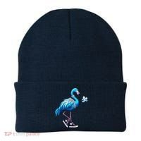 Flamingo Chucks And Pearls Kamala Harris 2024 Beanie thumb 0