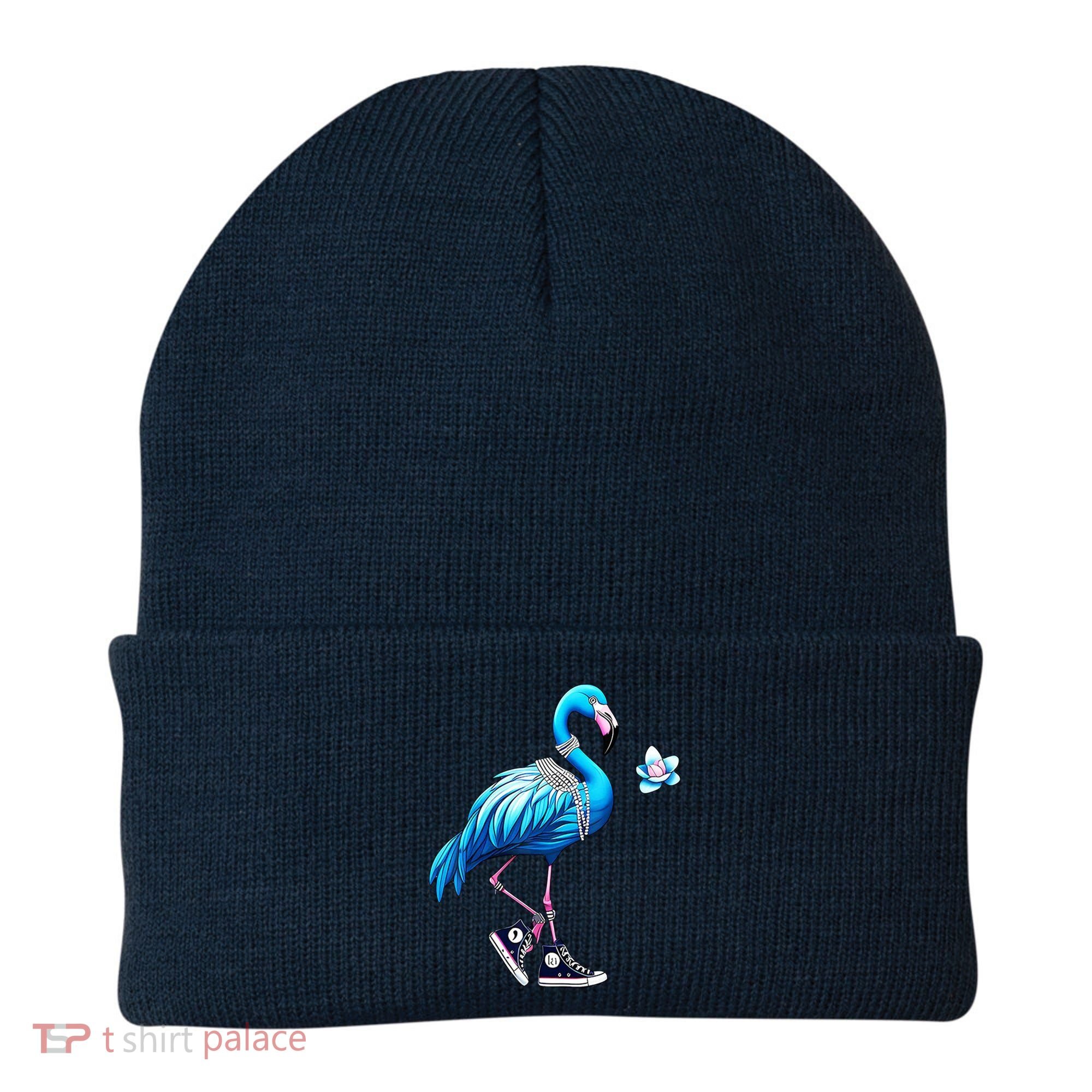 Flamingo Chucks And Pearls Kamala Harris 2024 Beanie