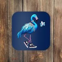 Flamingo Chucks And Pearls Kamala Harris 2024 Coaster thumb 0