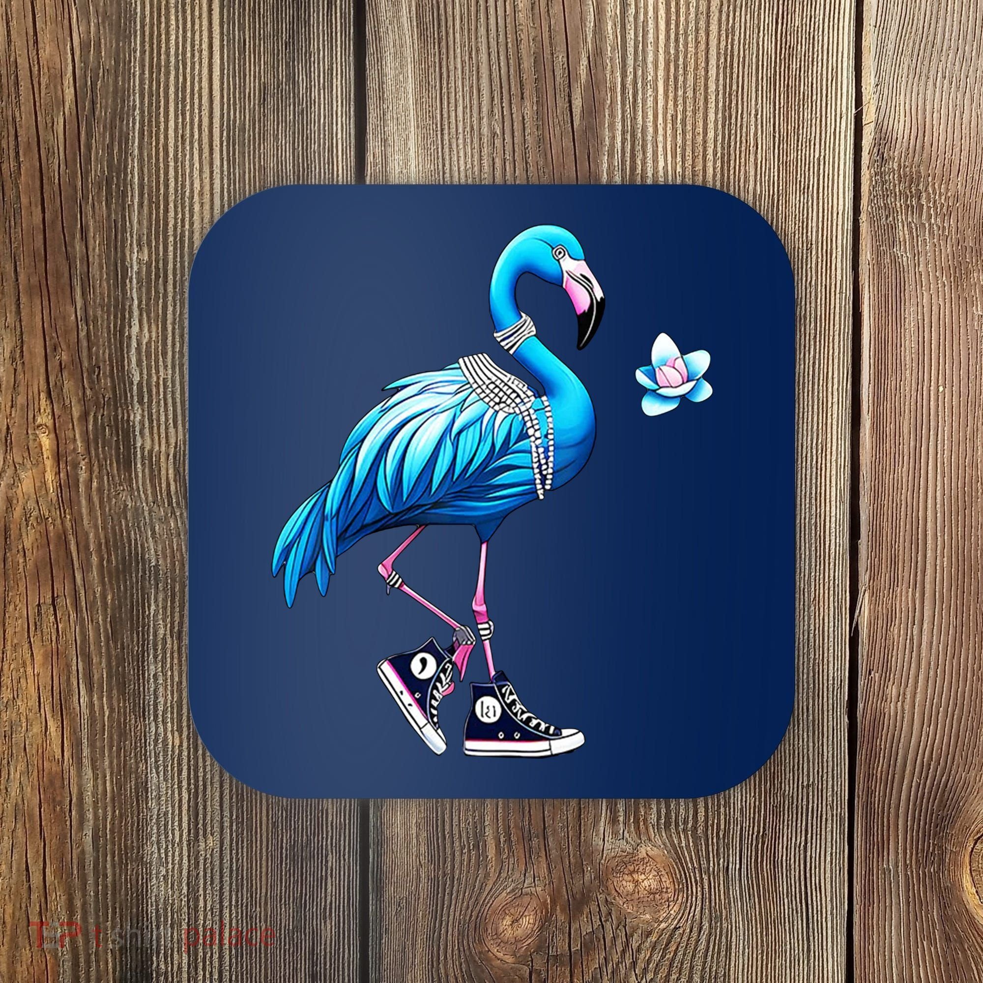 Flamingo Chucks And Pearls Kamala Harris 2024 Coaster