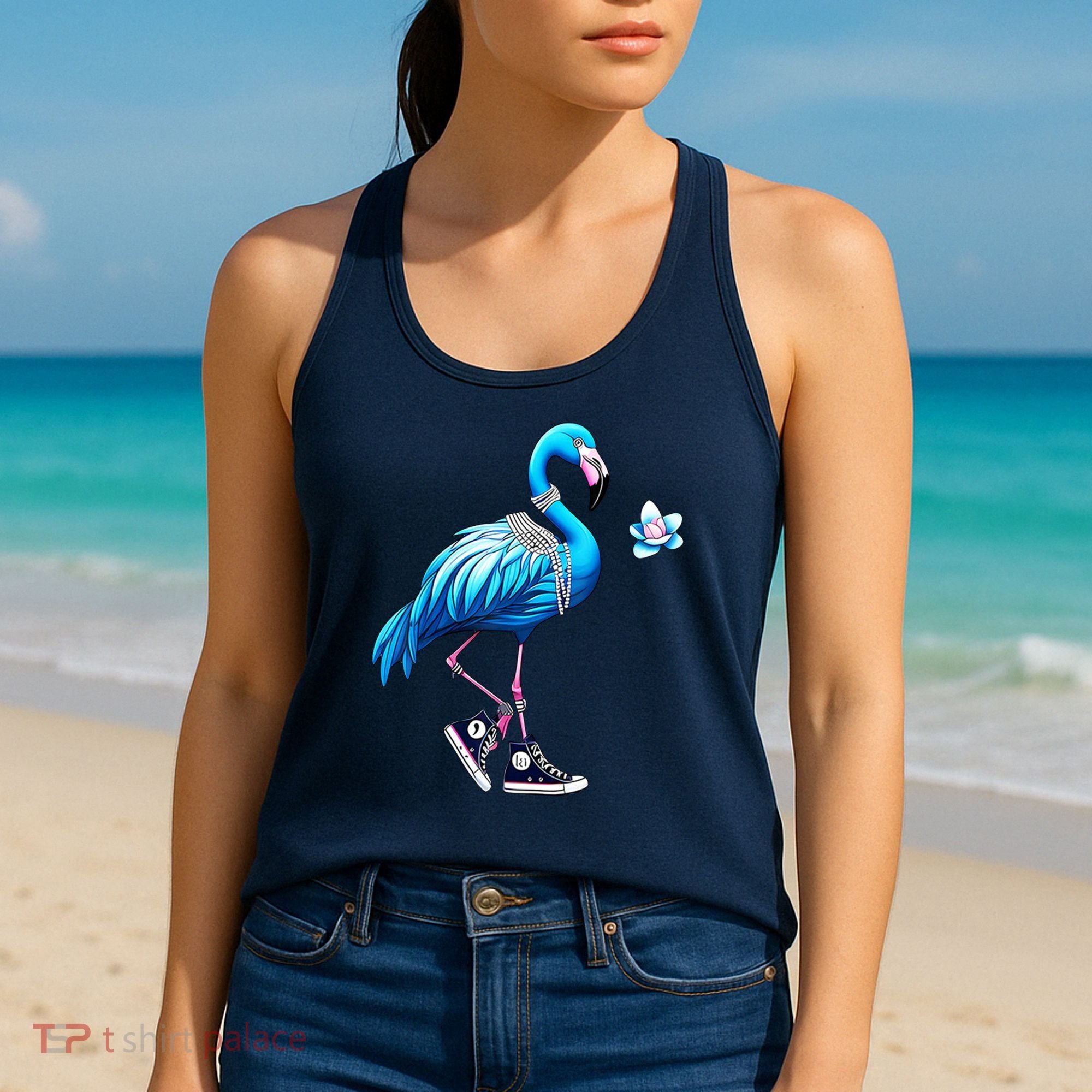 Flamingo Chucks And Pearls Kamala Harris 2024 Women's Tank Top