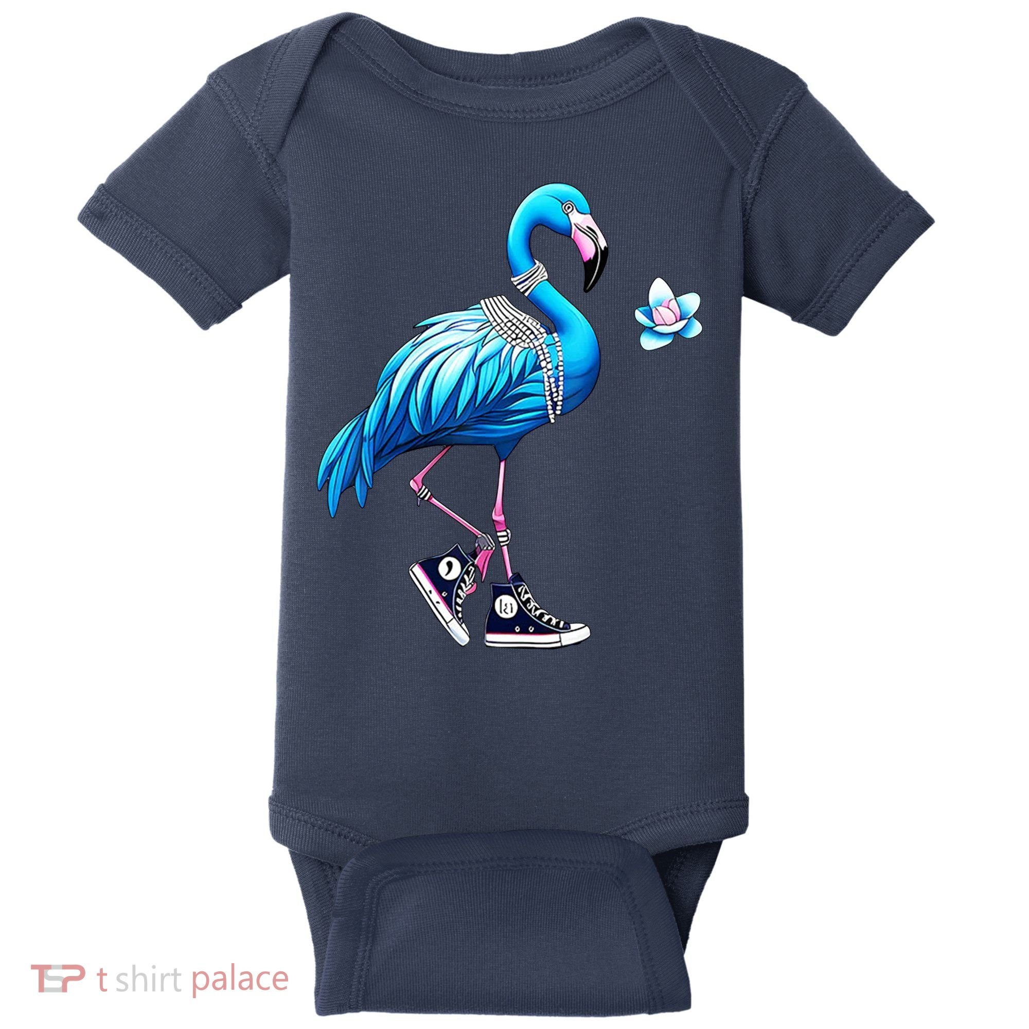 Flamingo Chucks And Pearls Kamala Harris 2024 Baby Bodysuit