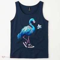 Flamingo Chucks And Pearls Kamala Harris 2024 Tank Top thumb 2
