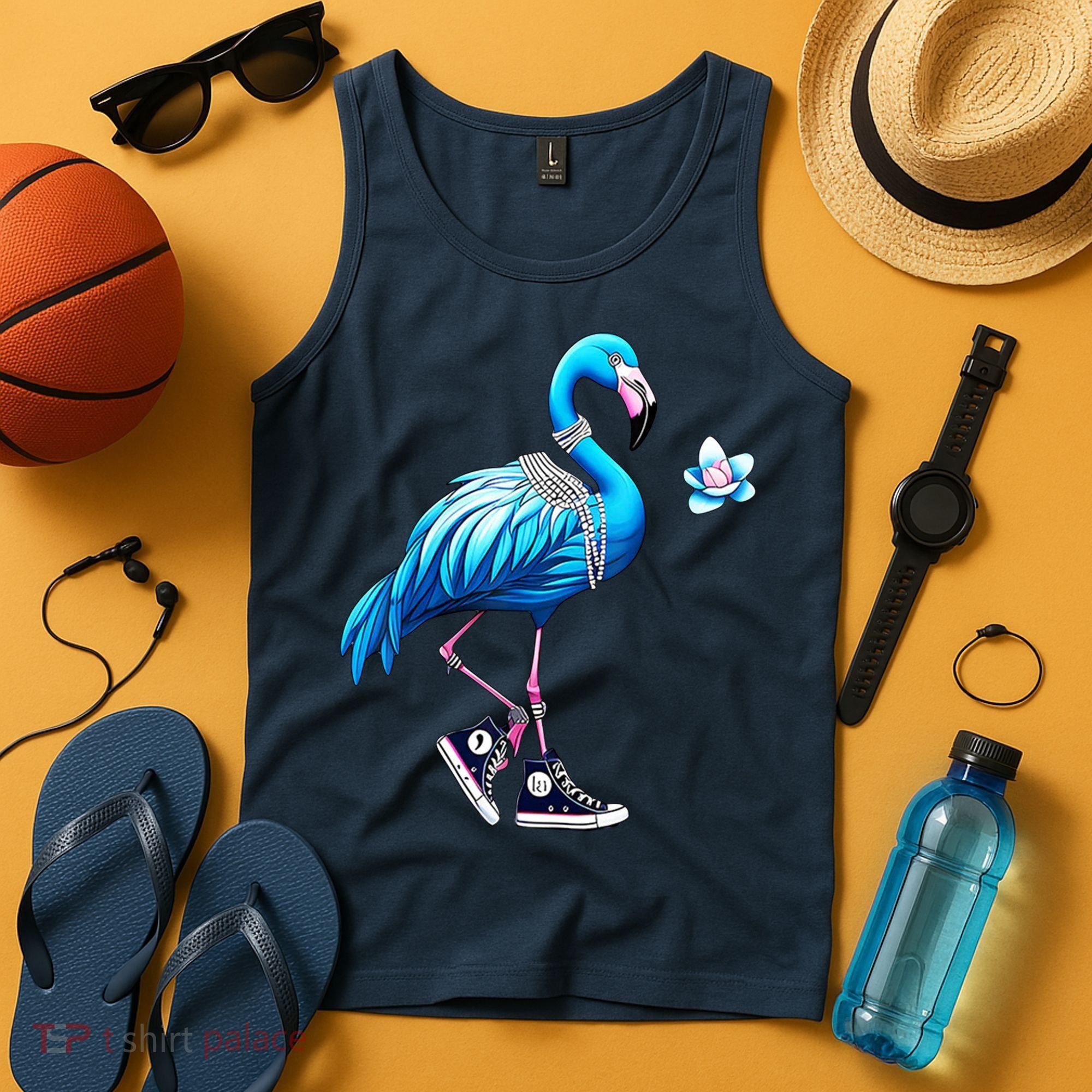 Flamingo Chucks And Pearls Kamala Harris 2024 Tank Top