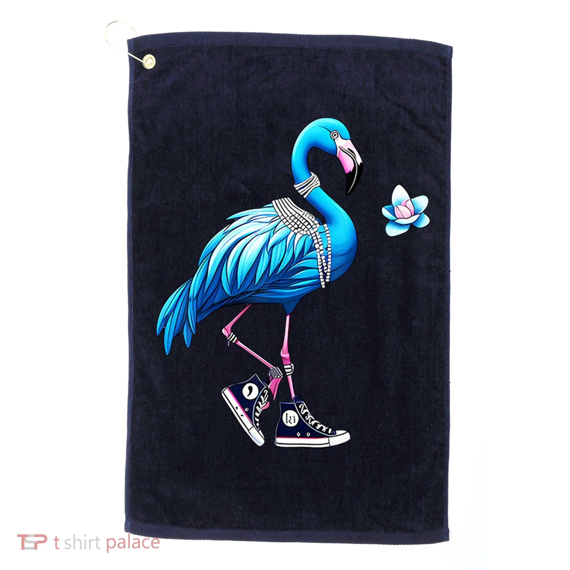 Flamingo Chucks And Pearls Kamala Harris 2024 Golf Towel