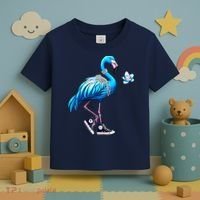 Flamingo Chucks And Pearls Kamala Harris 2024 Toddler T-Shirt thumb 3