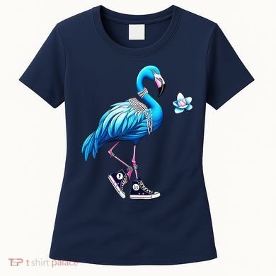 Flamingo Chucks And Pearls Kamala Harris 2024 Women's T-Shirt