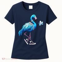 Flamingo Chucks And Pearls Kamala Harris 2024 Women's T-Shirt thumb 0