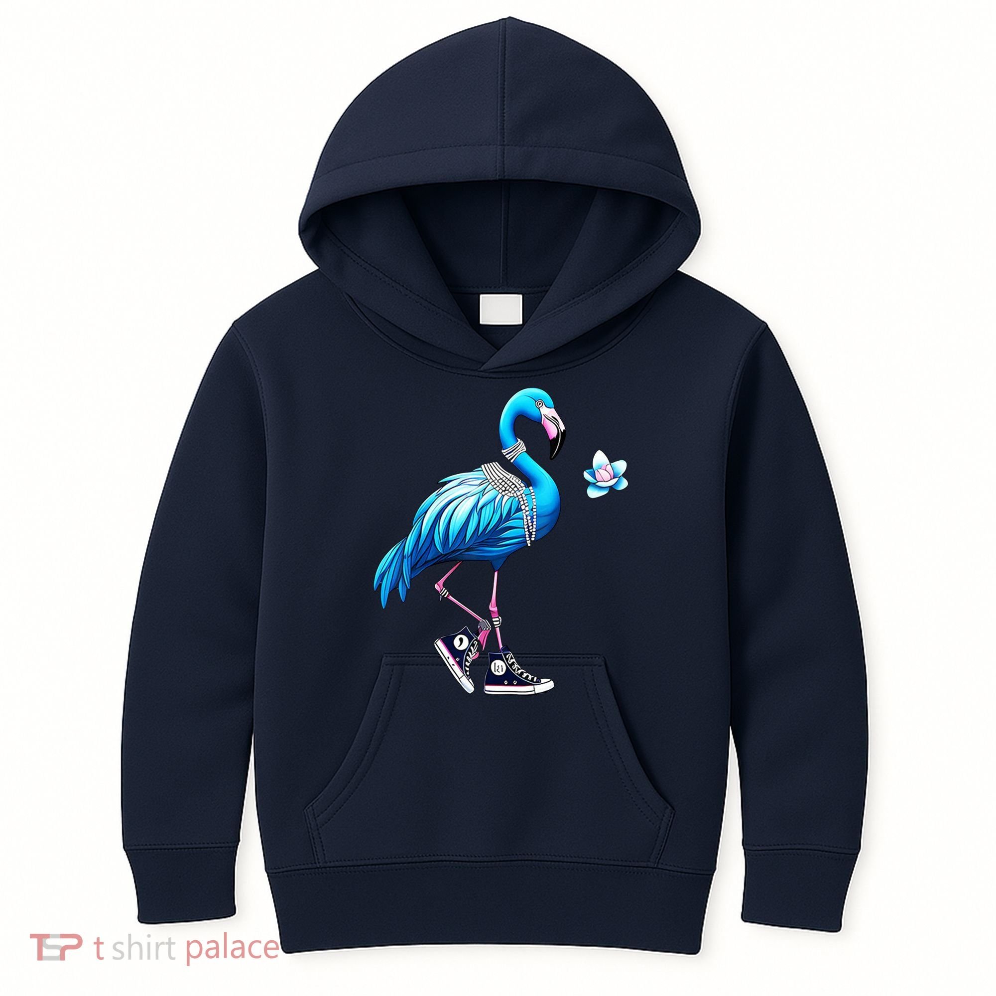 Flamingo Chucks And Pearls Kamala Harris 2024 Kids Hoodie