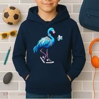 Flamingo Chucks And Pearls Kamala Harris 2024 Kids Hoodie thumb 2