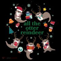 Funny Christmas All The Otter Reindeer Coffee Mug thumb 5