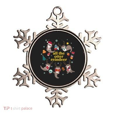 Funny Christmas All The Otter Reindeer Ornament