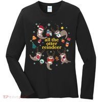 Funny Christmas All The Otter Reindeer Women's Long Sleeve Shirt thumb 0