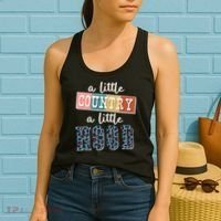 Funny Cute A Little Country A Little Hood Women's Tank Top thumb 2