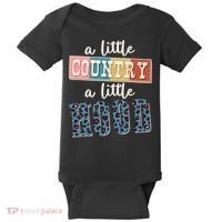 Funny Cute A Little Country A Little Hood Baby Bodysuit thumb 0