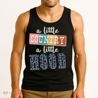 Funny Cute A Little Country A Little Hood Tank Top thumb 3