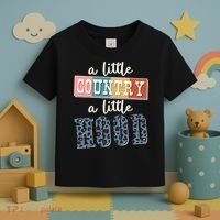 Funny Cute A Little Country A Little Hood Toddler T-Shirt thumb 3