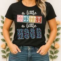 Funny Cute A Little Country A Little Hood Women's T-Shirt thumb 2