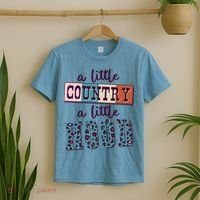 Funny Cute A Little Country A Little Hood T-Shirt thumb 2