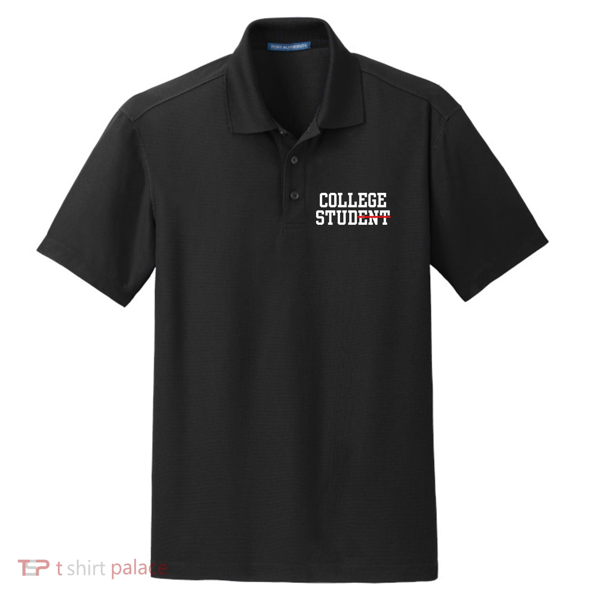 Funny College Apparel Gift Dry Zone Grid Polo