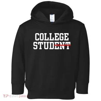 Funny College Apparel Gift Toddler Hoodie