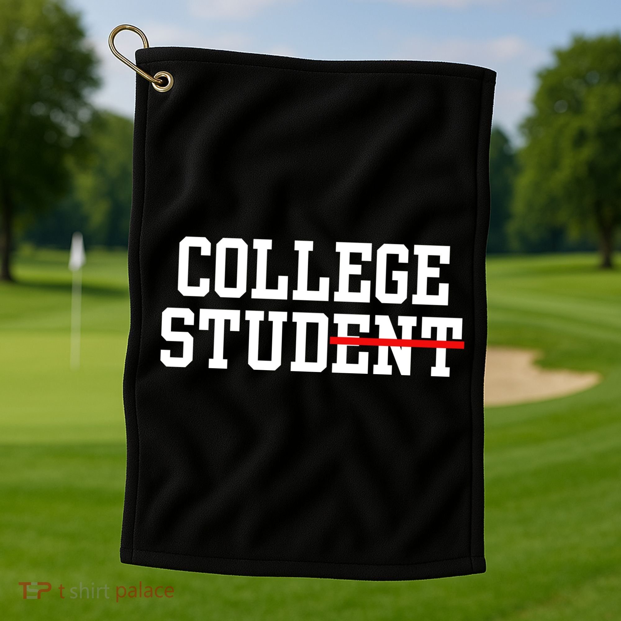 Funny College Apparel Gift Golf Towel